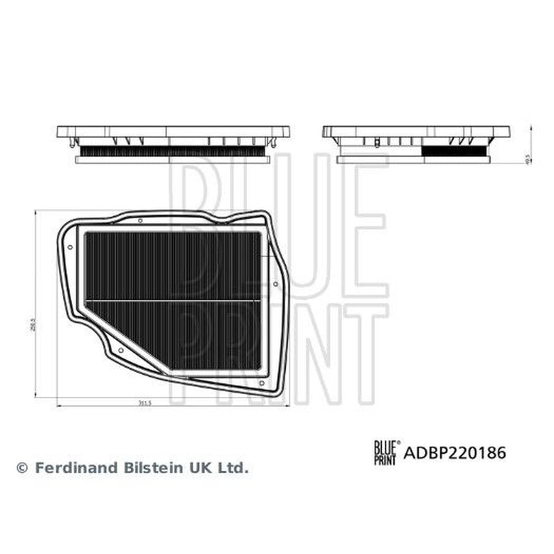 Blue Print Engine Air Filter ADBP220186