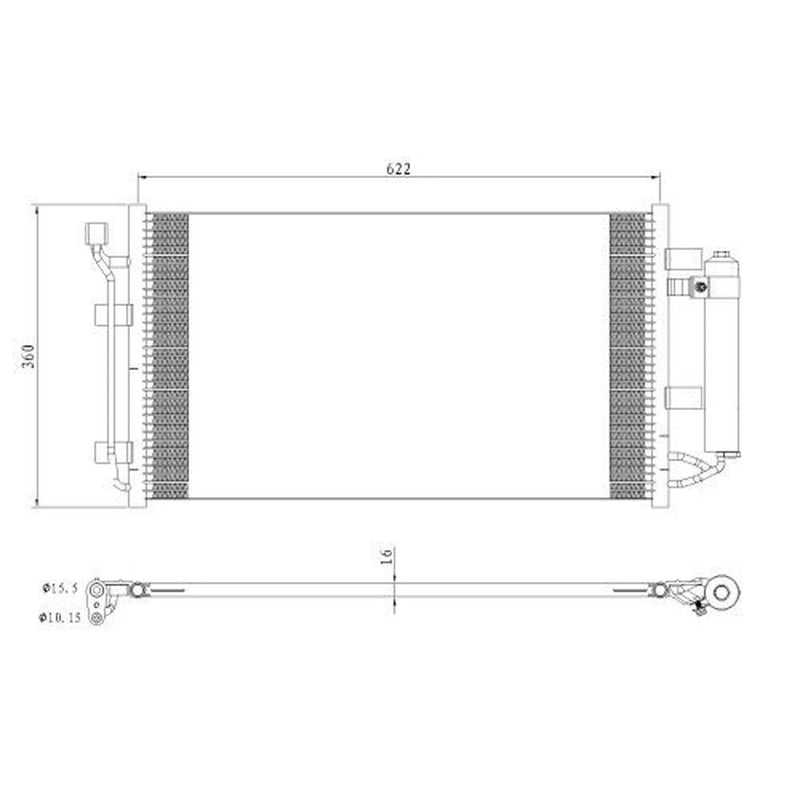NRF Air Conditioning Condenser 350493
