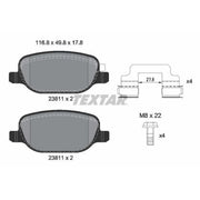 Textar Rear Brake Pad Set 2381103