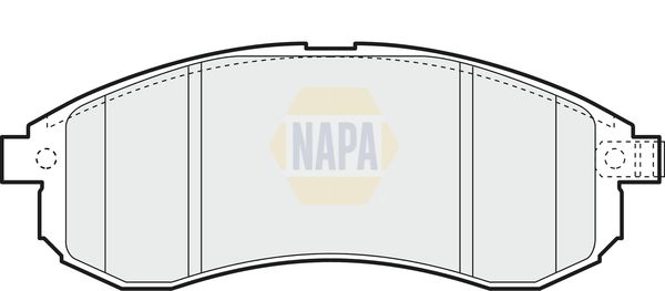 NAPA Front Brake Vented Discs & Pads fits MITSUBISHI