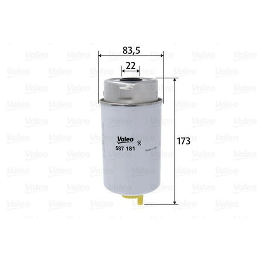 Valeo Fuel Filter Element 587181
