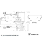 Blue Print Rear Brake Pad Set ADBP420059