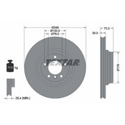Textar 2 x Internally Vented Brake Discs 92155303
