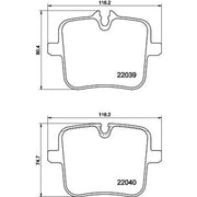 Mintex Rear Brake Pad Set MDB4052