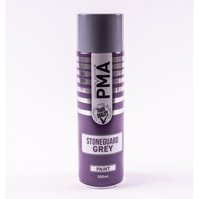 12 x PMA Professional Stone Guard Grey 500ml Spray Paint High Coverage PMA  - Town Parts