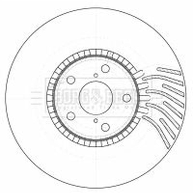Borg & Beck 2 x Vented Front Brake Discs BBD5783S
