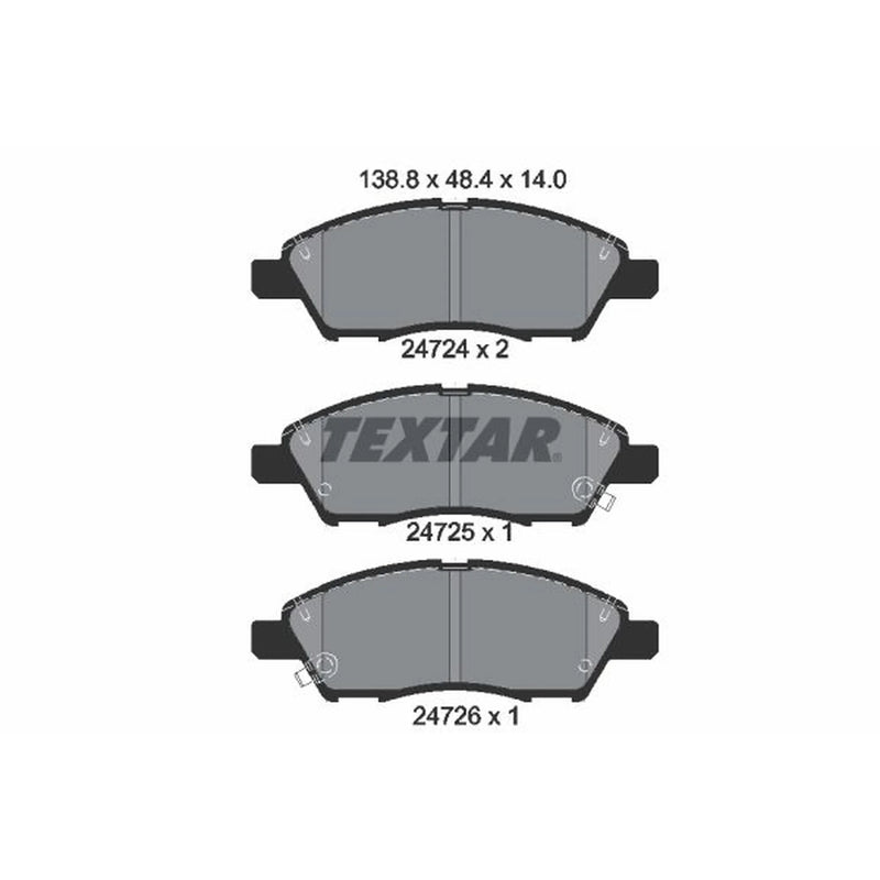 Textar Front Brake Pad Set 2472401