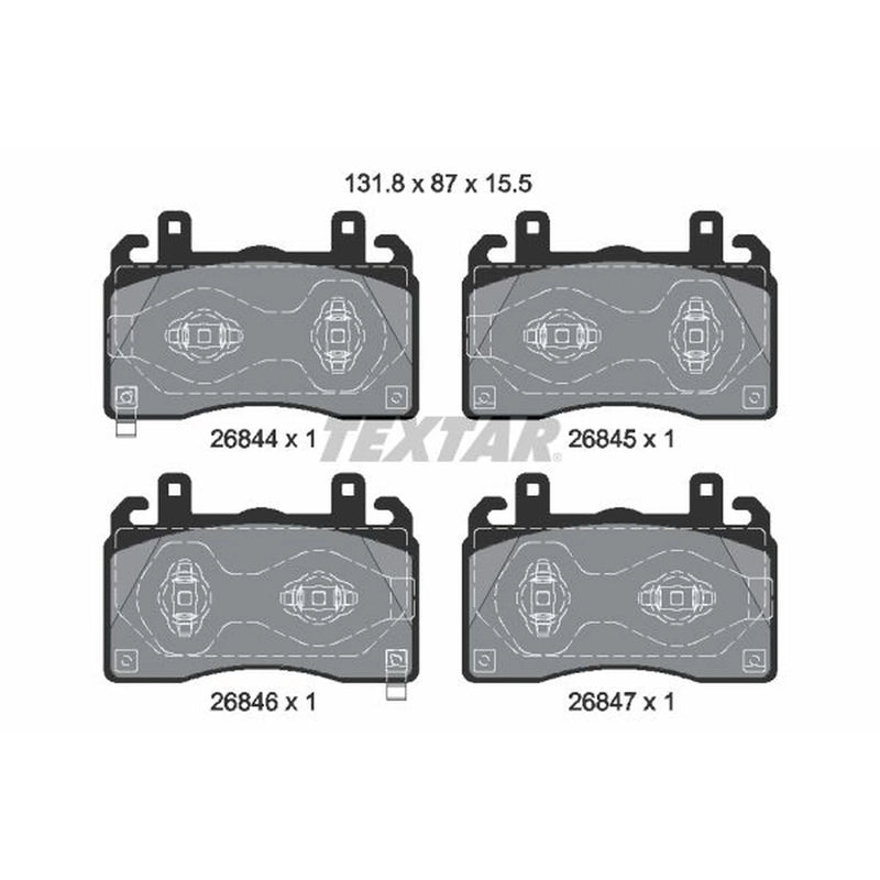 Textar Front Brake Pad Set 2684401