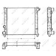 NRF Engine Radiator 58766