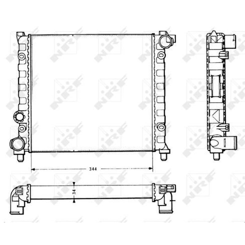 NRF Engine Radiator 58766