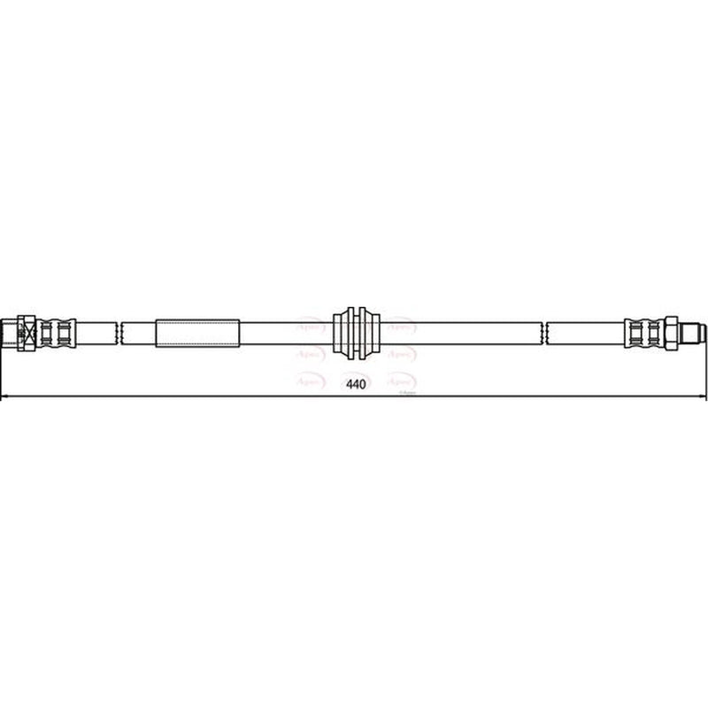 Apec Brake Hydraulic Hose Line Rear HOS3590
