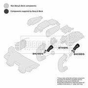 Borg & Beck Intercooler Turbo Charge Air Hose BTH1695