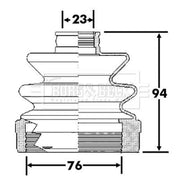 Borg & Beck Drive Shaft Bellow Kit Front Left BCB6311
