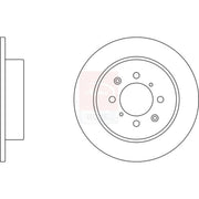 Apec 2 x Solid Rear Brake Discs SDK6038