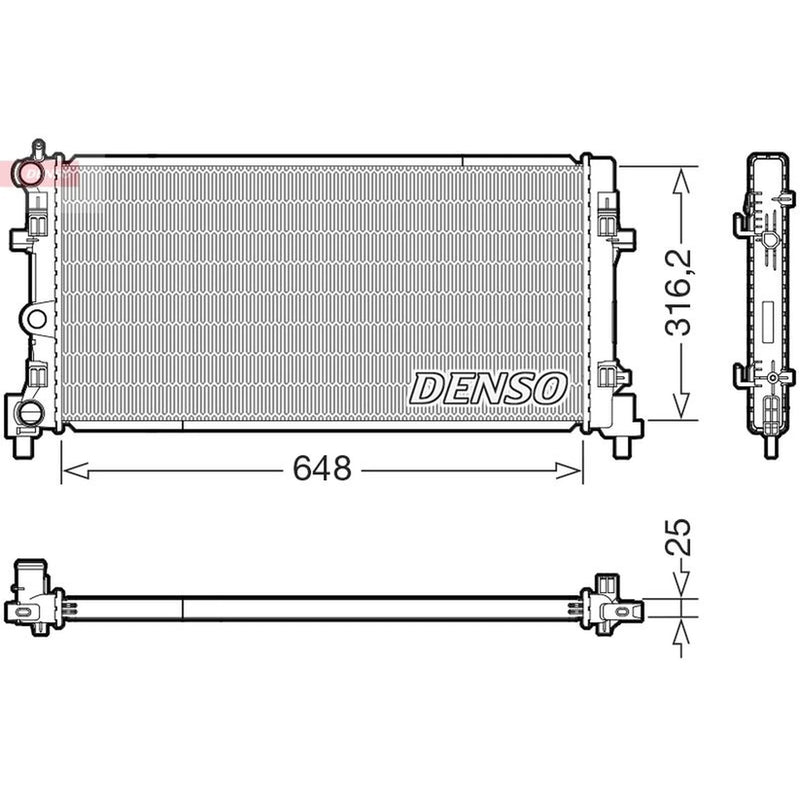 Denso Engine Radiator DRM02045
