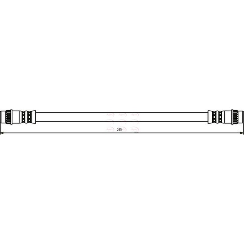 Apec Brake Hydraulic Hose Line Rear Left HOS3067