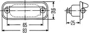 Hella 2KA 001 378-207 Licence Plate Light