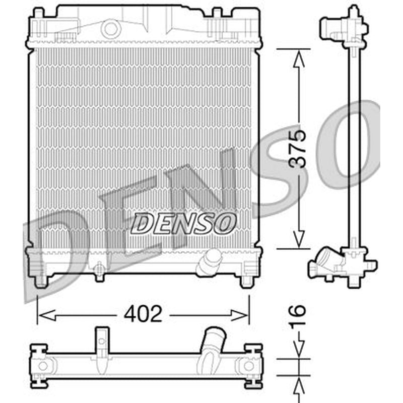 Denso Engine Radiator DRM50077
