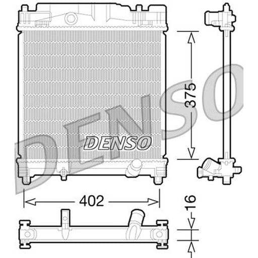 Denso Engine Radiator DRM50077