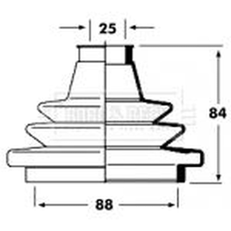 Borg & Beck Drive Shaft Bellow Kit Front Left BCB2353