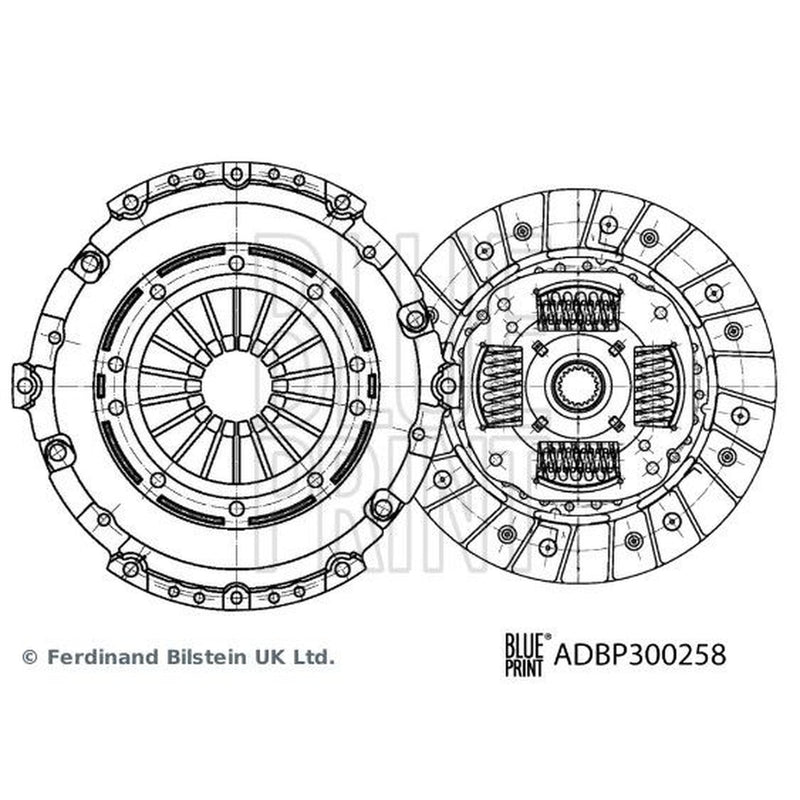 Blue Print Clutch Kit Set 3pc 236mm ADBP300258