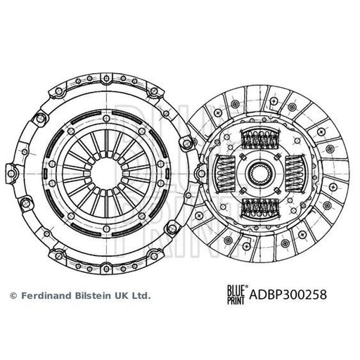 Blue Print Clutch Kit Set 3pc 236mm ADBP300258