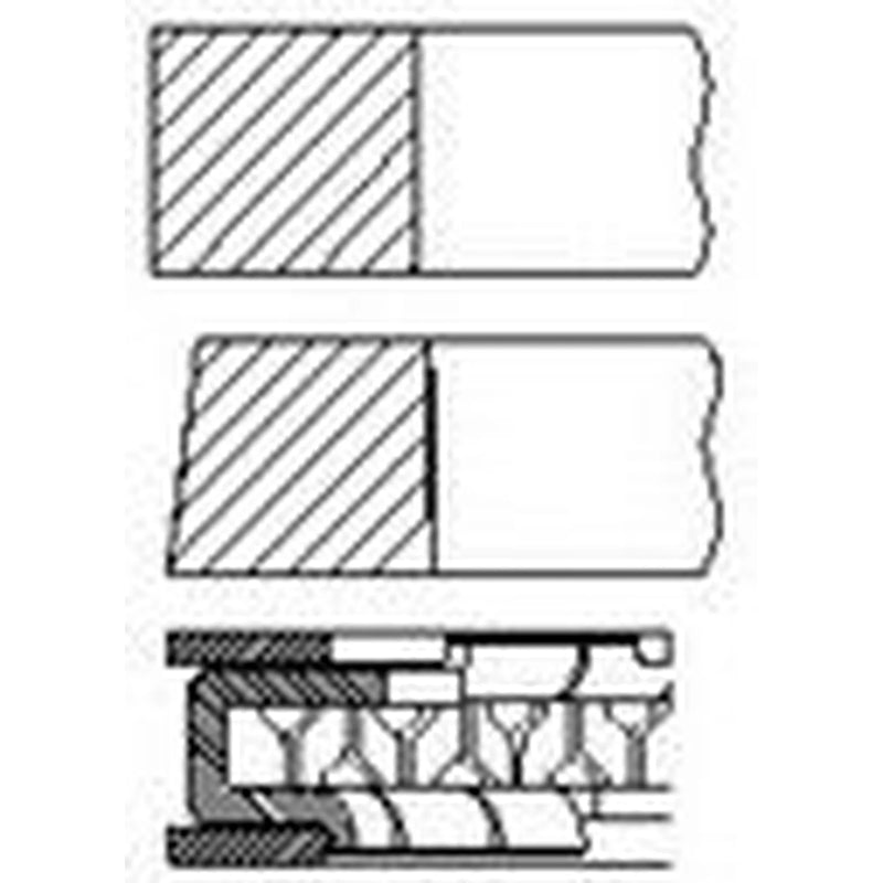 FAI Piston Ring Kit (1CYL) PR43-000 55568927 PR43-000