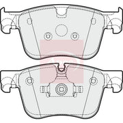 Apec Front Brake Pad Set PAD1972