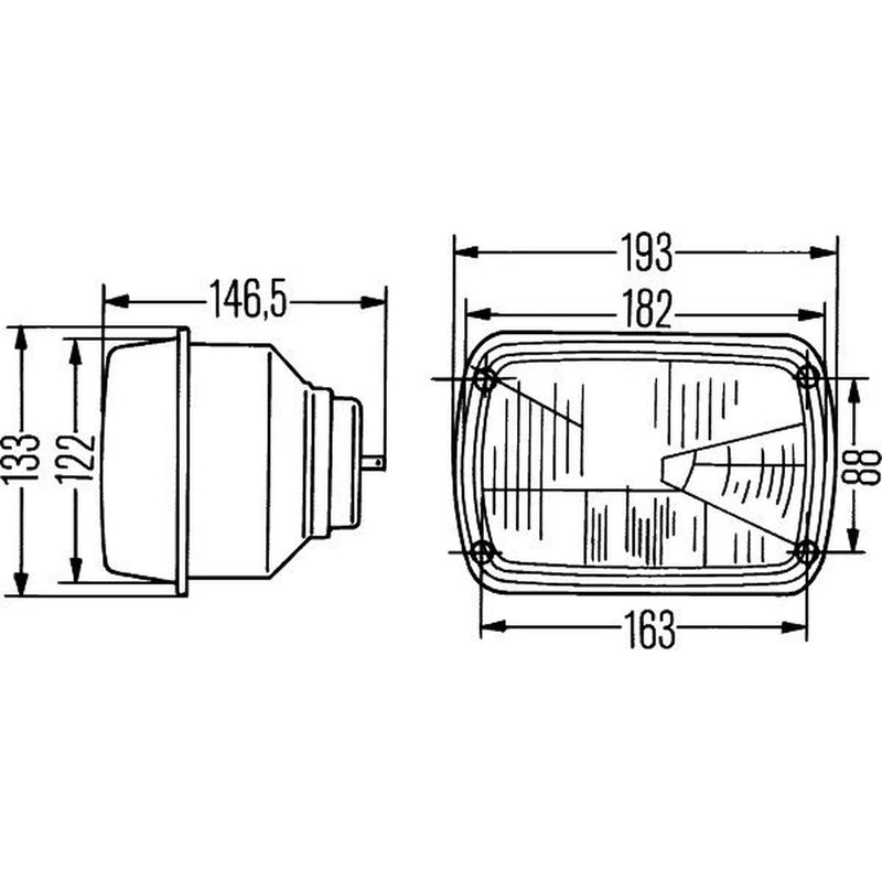 Hella Headlight Headlamp T4W Right 1AD 003 305-001