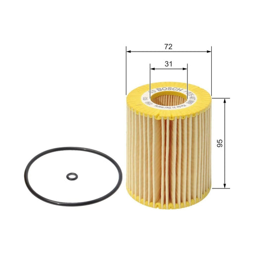 Bosch Car Oil Filter P7008 Fits Mercedes-Benz Cls 320 Cdi - 3.0 - 05-10 F0264070 Bosch  - Town Parts