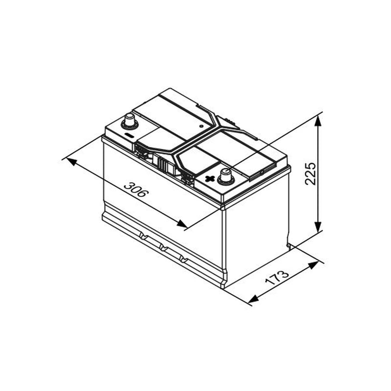 Bosch Batteries Battery 12V 85Ah 800A 0 092 S4E 420