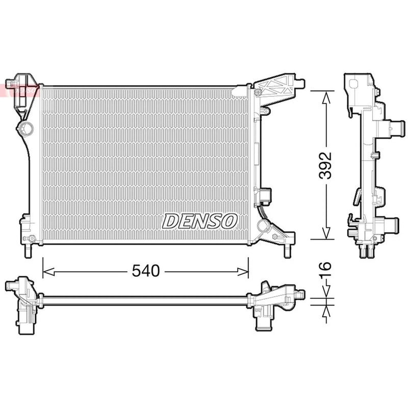 Denso Engine Radiator DRM09165