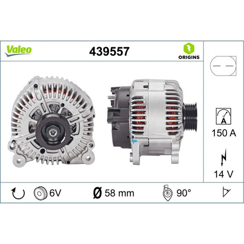 Valeo Car Alternator 12V 439557