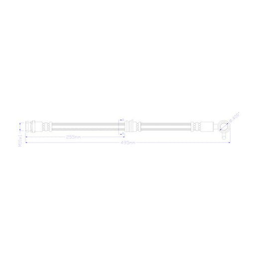 Juratek Brake Hydraulic Hose Line Front Right JBH1608R
