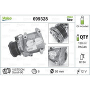 Valeo Air Conditioning Compressor 699328