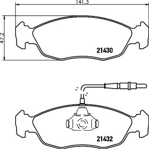 DON Front Brake Pad Set PCP1485