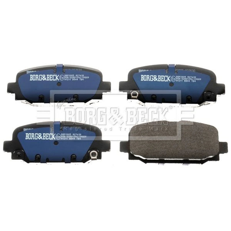 Borg & Beck 4 x Rear Brake Pad Set BBP2805