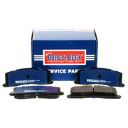 Borg & Beck 4 x Rear Brake Pad Set BBP1593