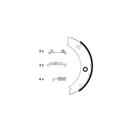 Mintex Parking Brake Shoe Set MFR498