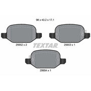 Textar Rear Brake Pad Set 2565201