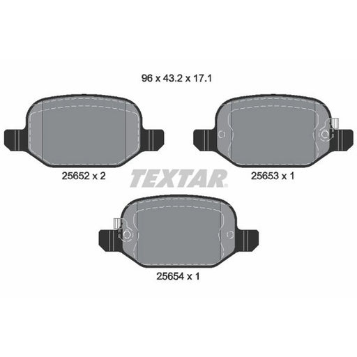 Textar Rear Brake Pad Set 2565201