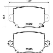 Mintex Rear Brake Pad Set MDB3476