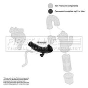 First Line Air Filter Intake Hose FTH1459