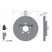 Textar 2 x Rear Brake Discs 92329503