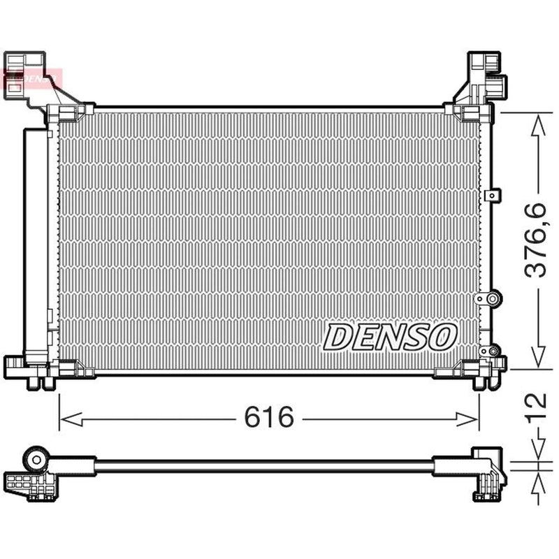 Denso Air Conditioning Condenser DCN50133