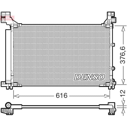 Denso Air Conditioning Condenser DCN50133