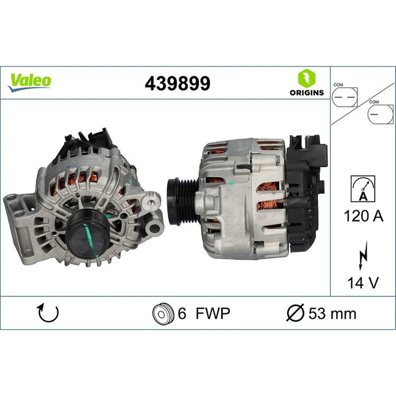 Valeo Car Alternator 12V 439899