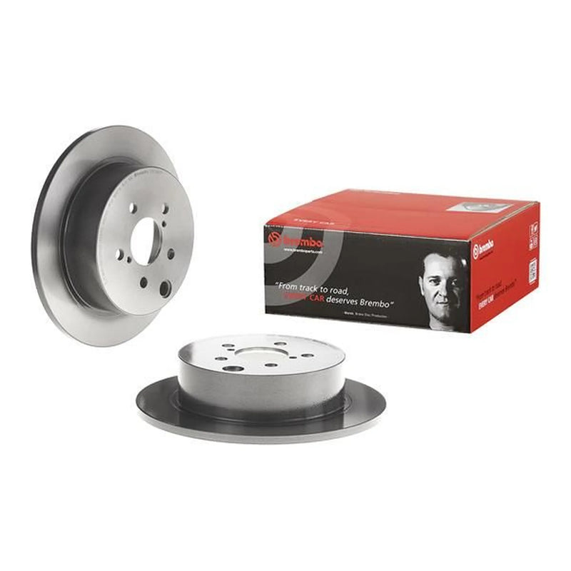 Brembo 2 x Solid Rear Brake Discs 08.C661.11