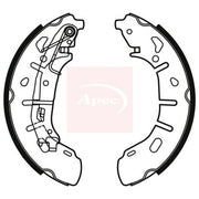 Apec Brake Shoe Set Axle Kit SHU813
