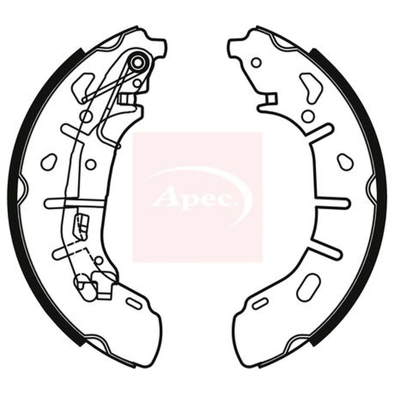 Apec Brake Shoe Set Axle Kit SHU813